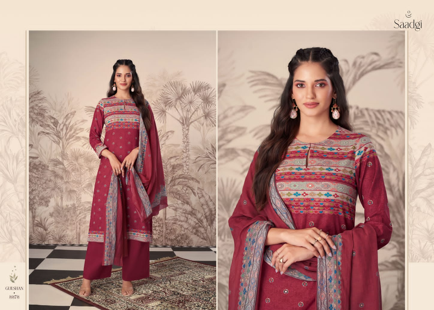 Gulshan By Saadgi Printed Cotton Dress Material Catalog